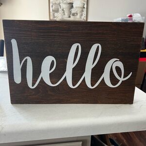 Hobby Lobby Brown Wooden Decor Sign